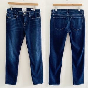 Frame Denim Le Garçon Mid Rise Tularosa Wash Jeans Size 26 EUC